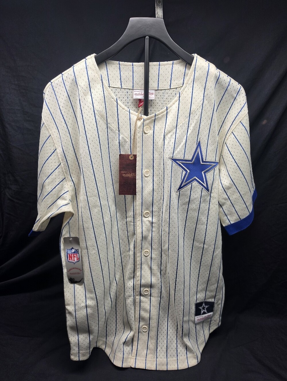 NEW WITH TAGS – MITCHELL & NESS DALLAS COWBOYS FINAL SECONDS VINTAGE MESH JERSEY - Picture 9 of 9